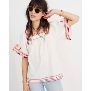 Madewell Embroidered Sandblossom Top